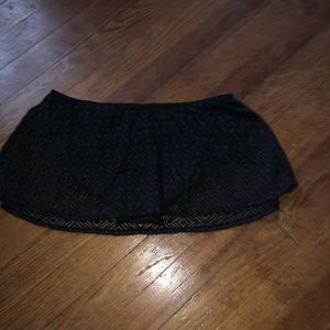 Catalina Black Crochet Skirtini Size 2X